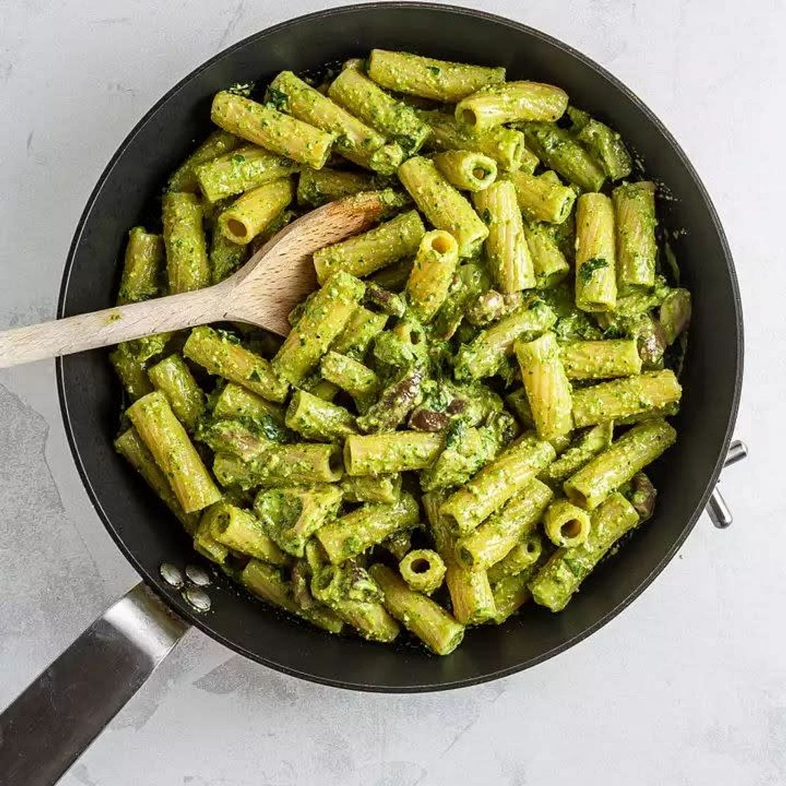 Pâtes au Pesto d'épinards