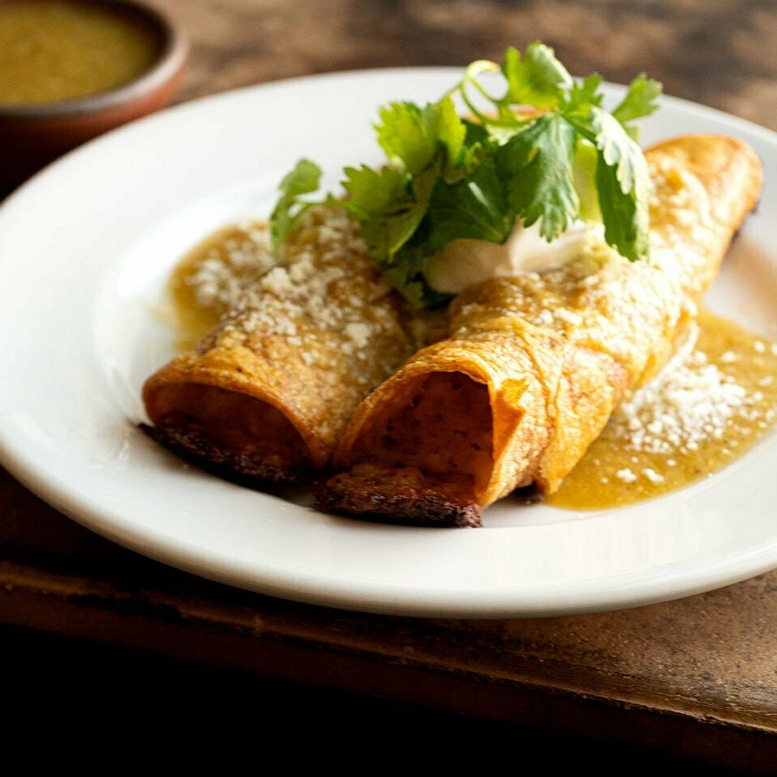 South Texas potato flautas