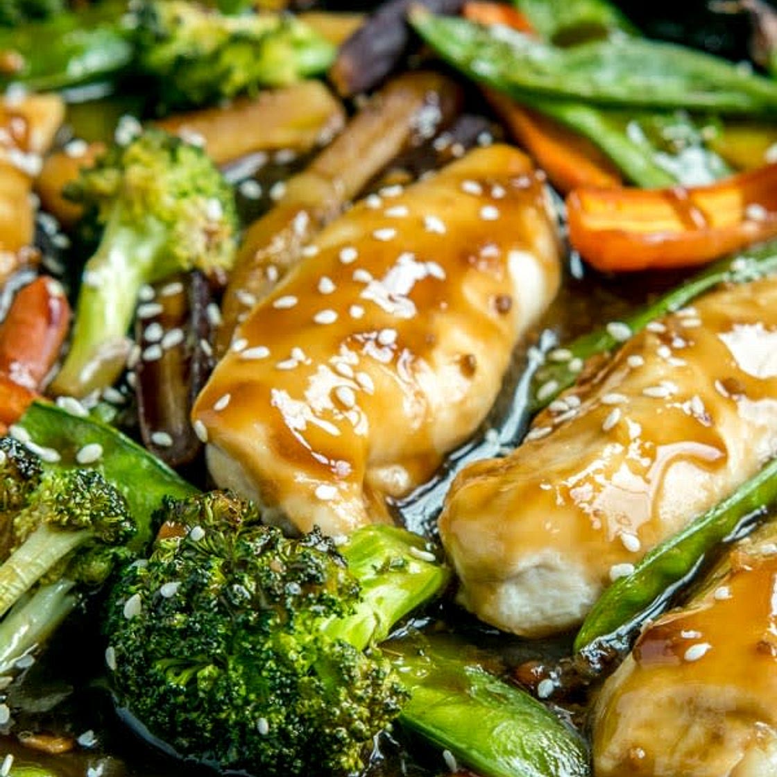 Sheet Pan Honey Garlic Chicken and Veggies