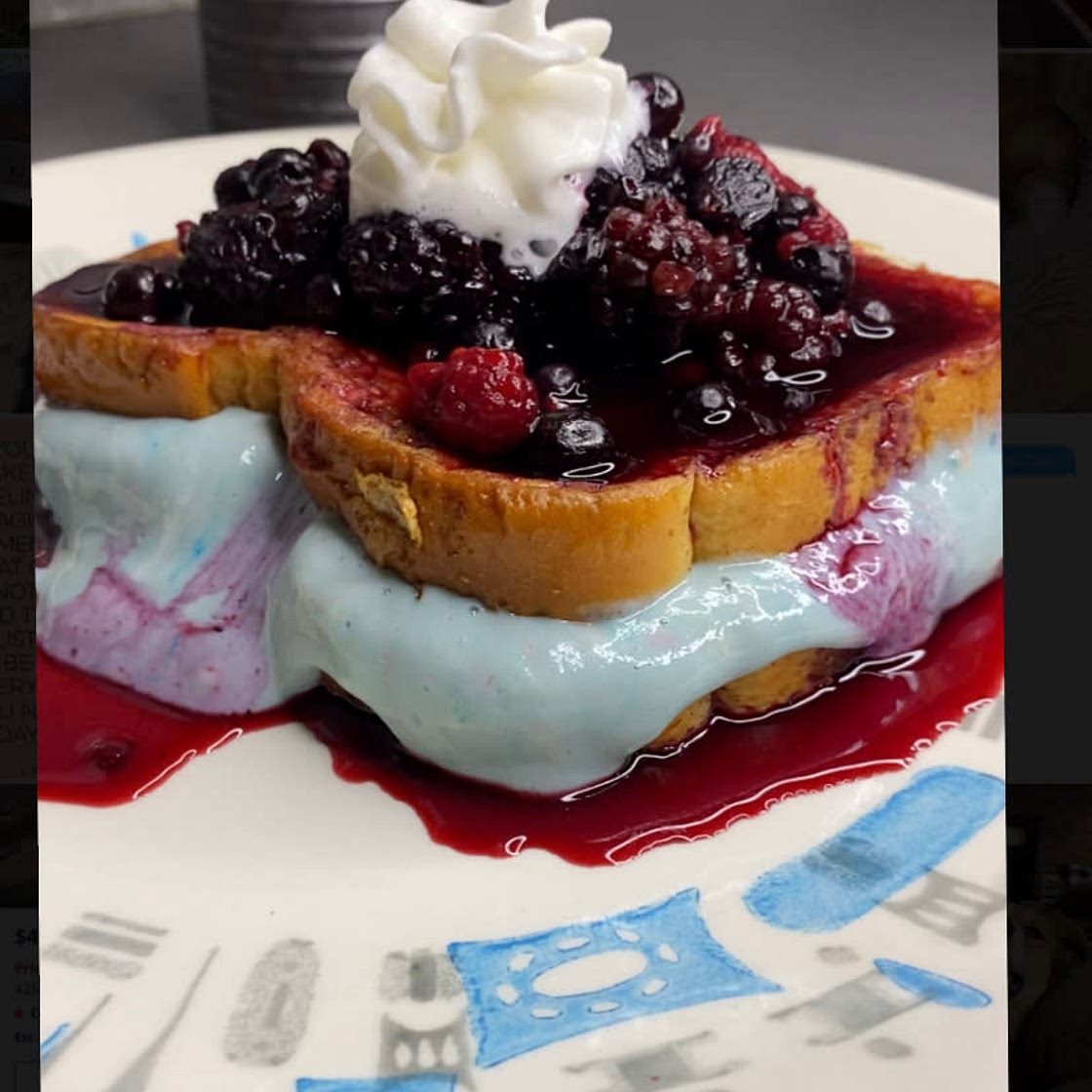 Blueberry Stuffed French Toast