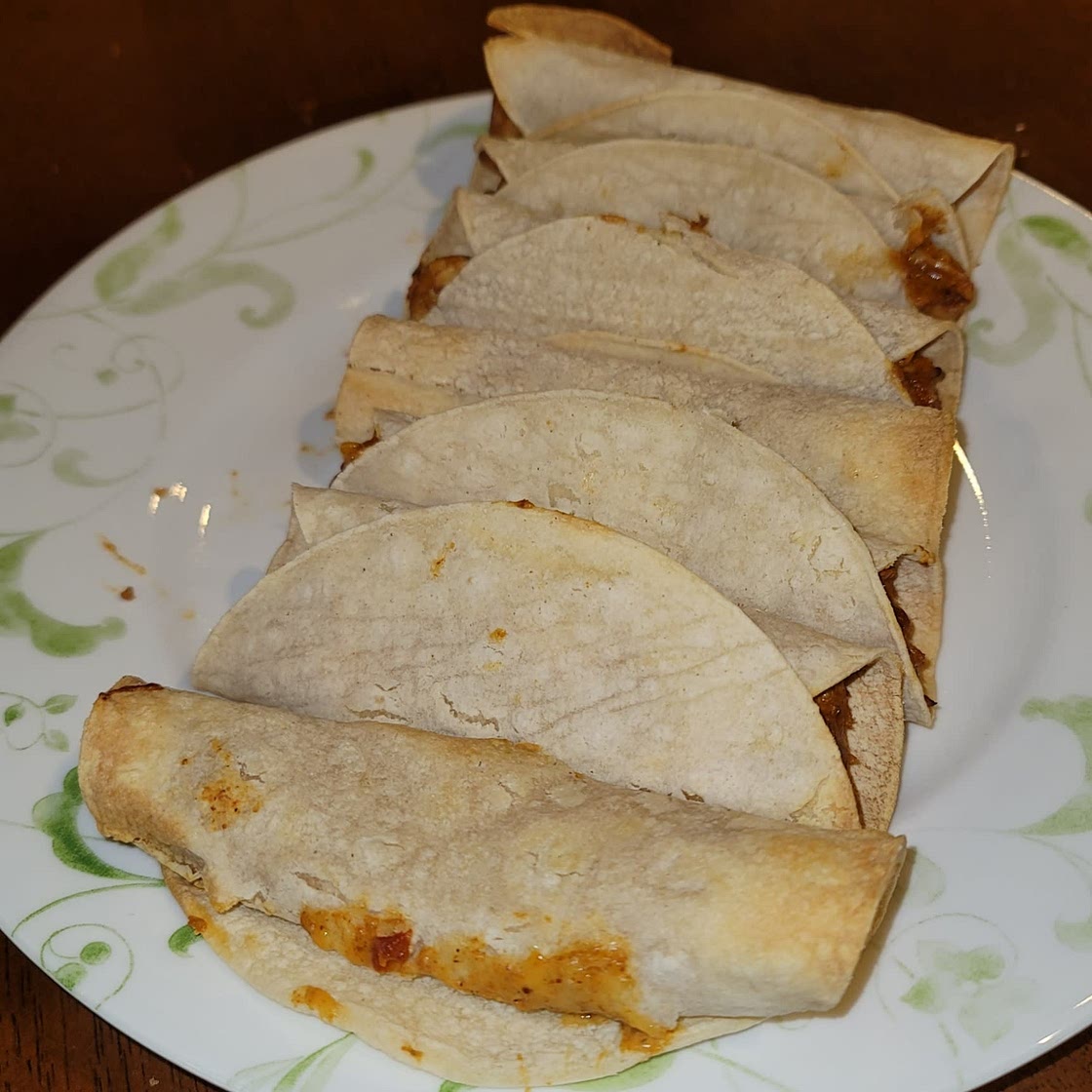 Dairy Free Gluten Free Cheesy Chicken Taquitos
