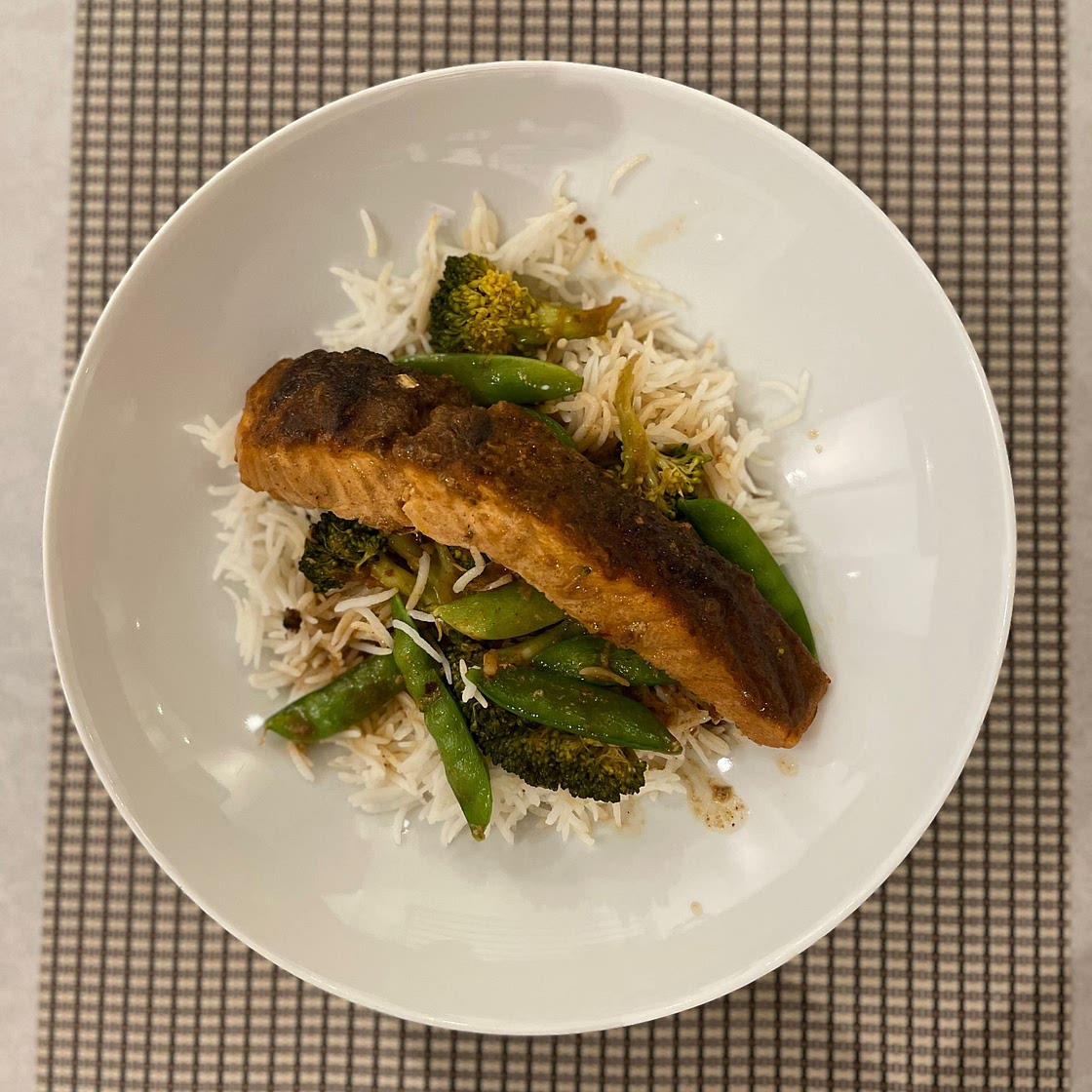 Coconut Curry Salmon with Garlic Butter