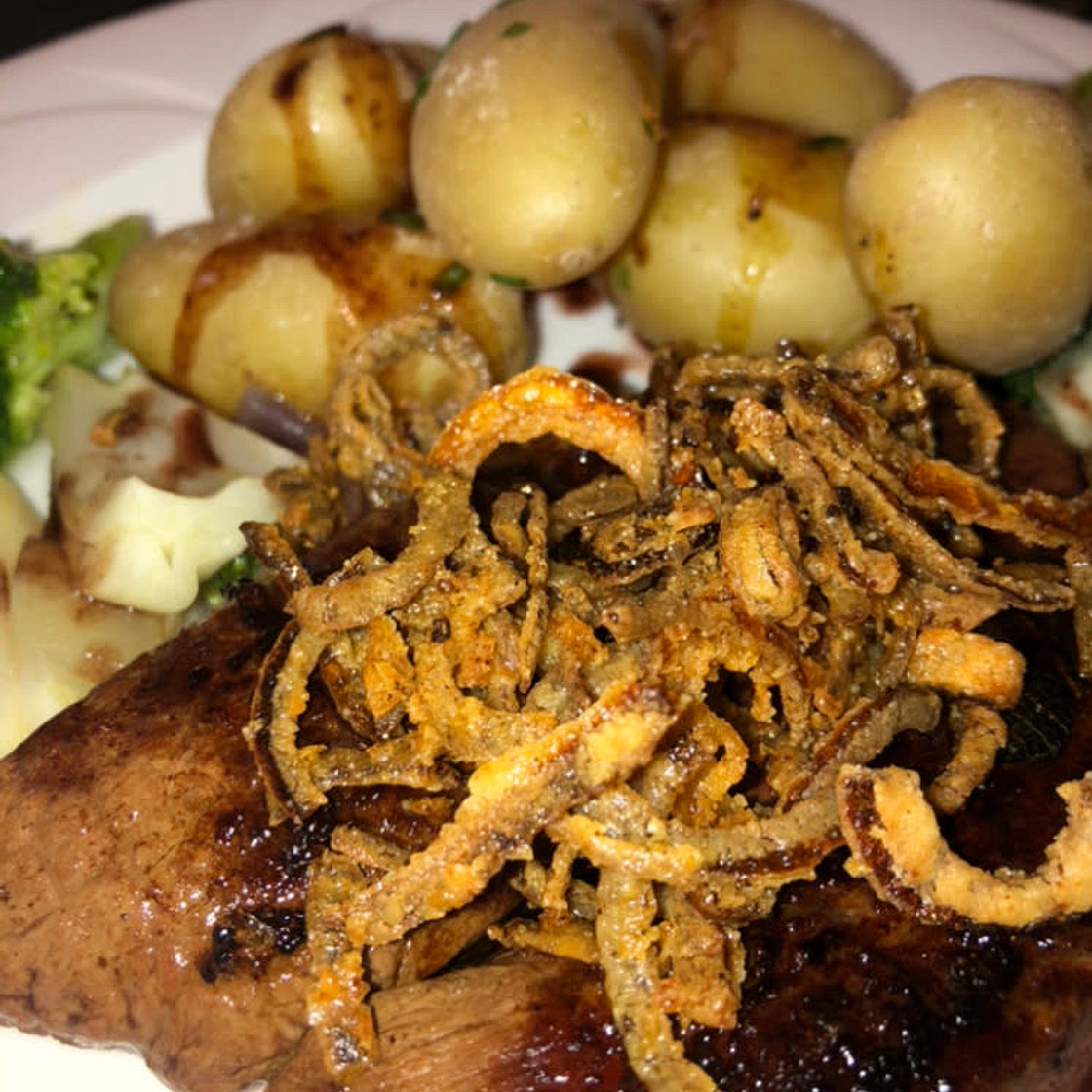 Wild Scottish venison with tobacco onions