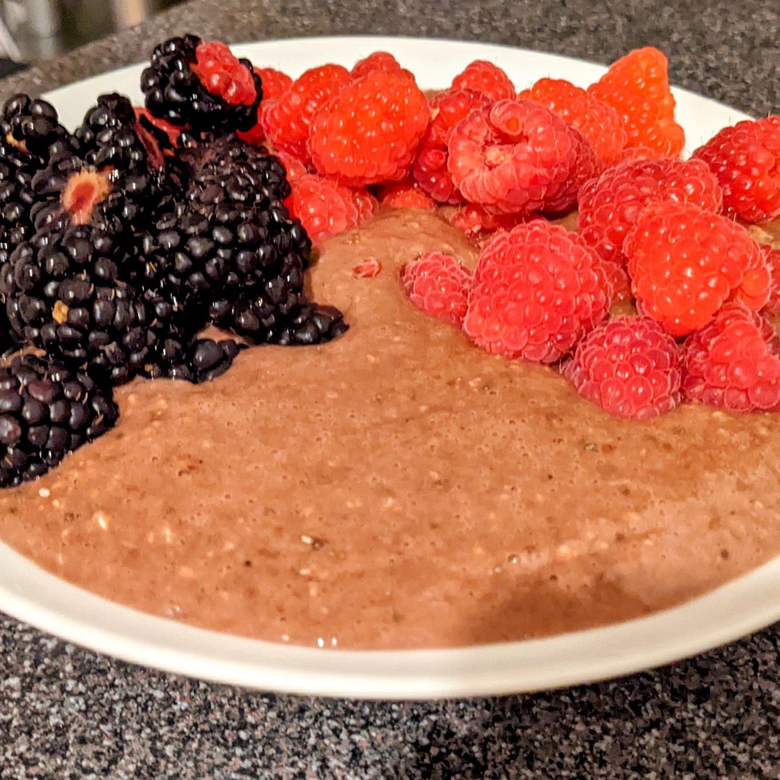 High protein chocolate porridge