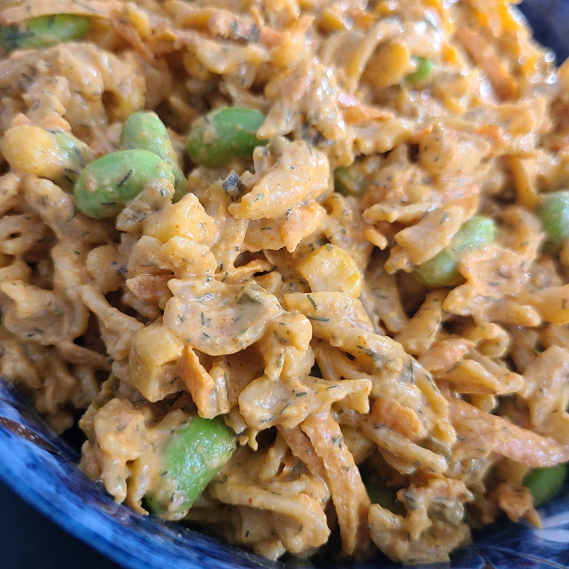 Chickpea pasta salad
