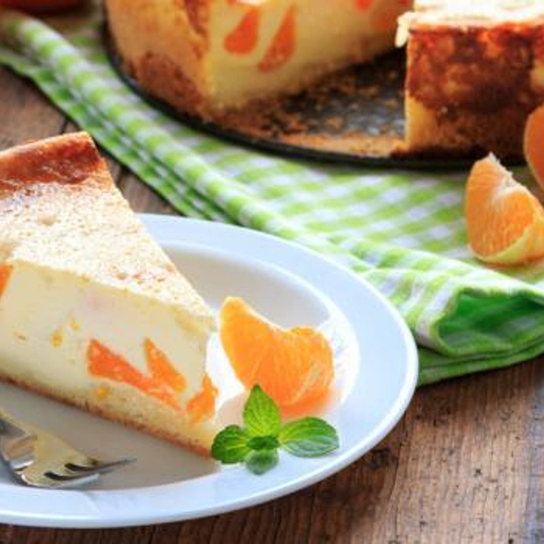 Recette de Cheesecake minceur à l’orange, clémentines et fromage blanc