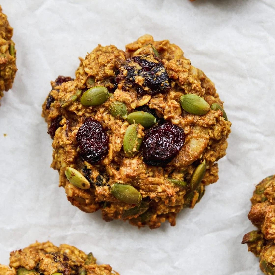 Cookies healthy aux flocons d'avoine et potimarron