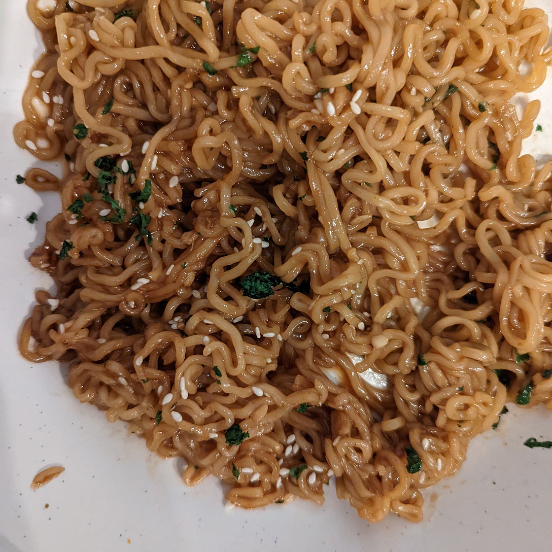 Sesame Garlic Ramen Noodles