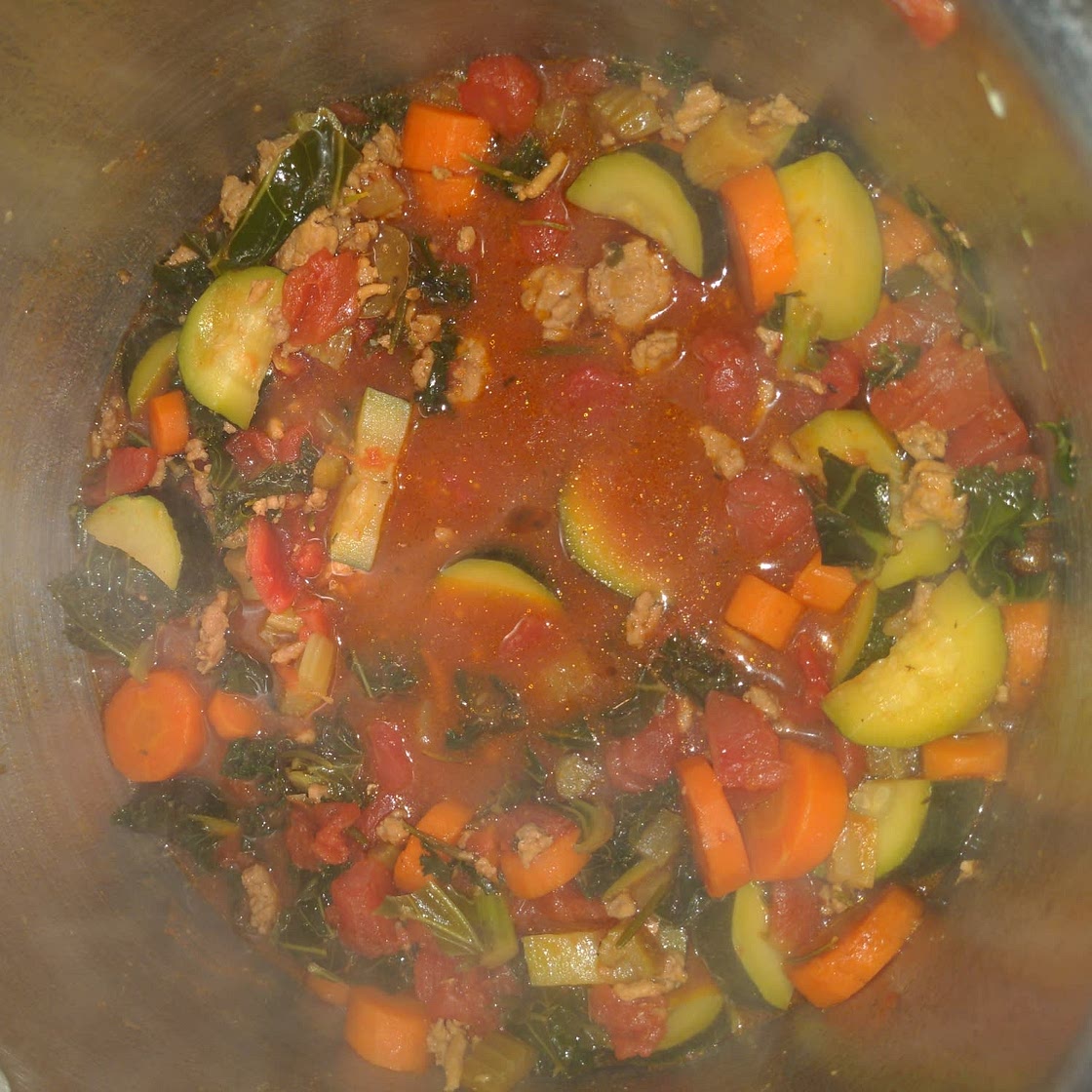 Mini Turkey Meatball Vegetable Soup