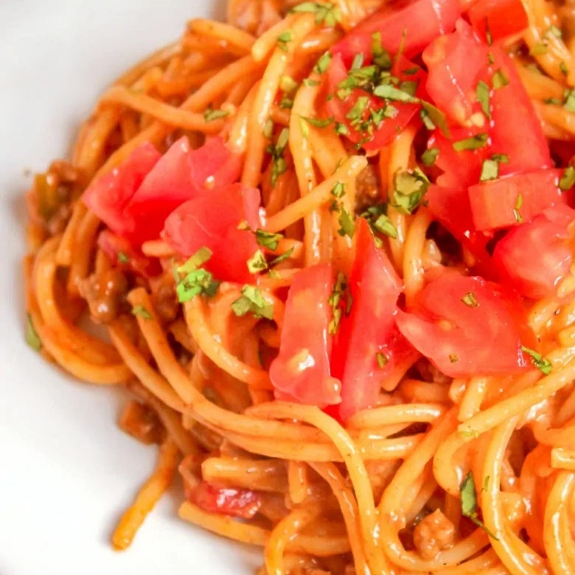One-Pot Taco Spaghetti