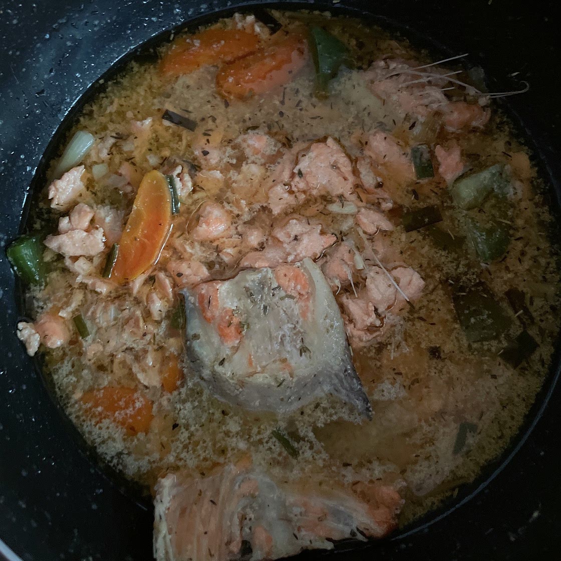 Easy Salmon Soup