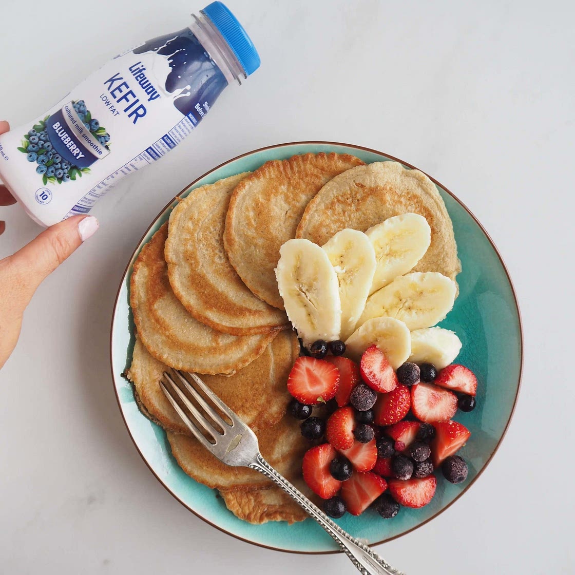 Fluffy Kefir Pancakes