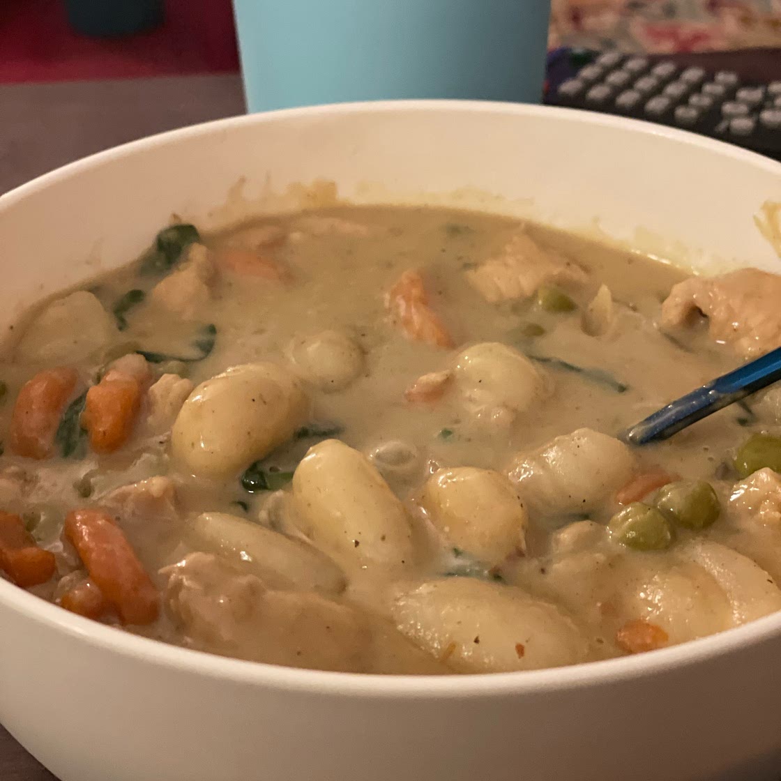 Creamy Crockpot Chicken Gnocchi Soup