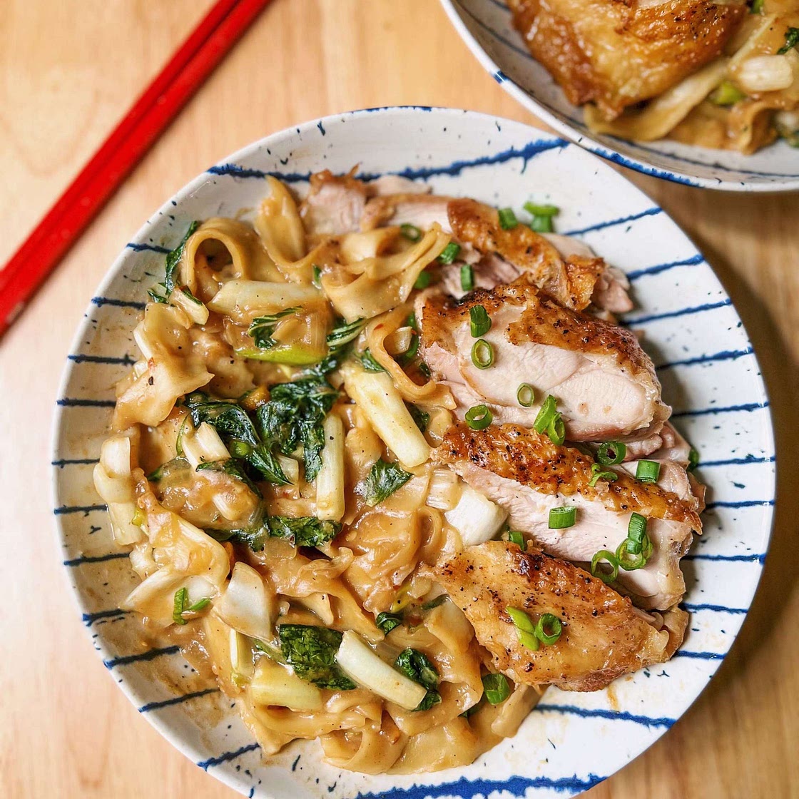 One Pot Chicken + Hoisin Noodles with Bok Choy 