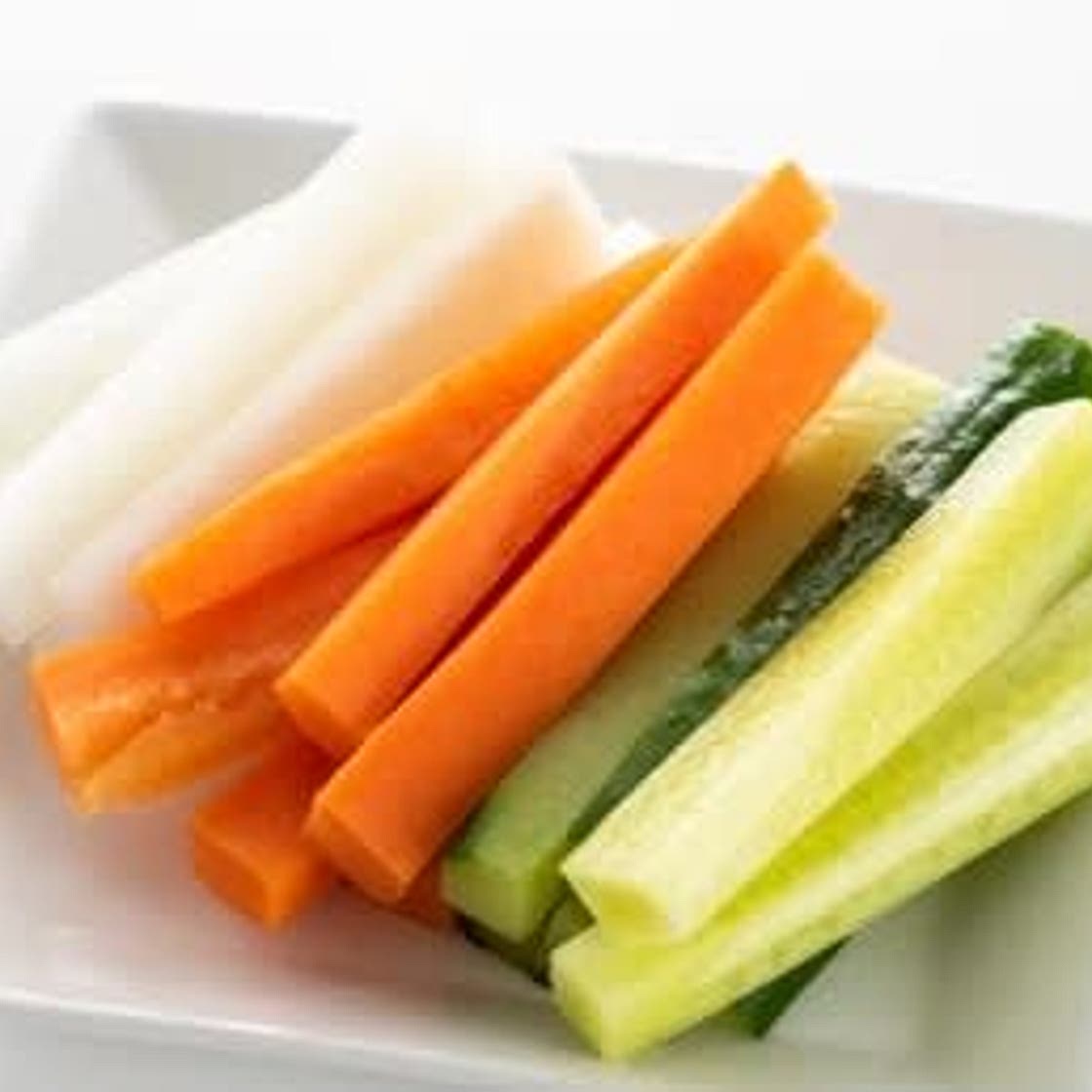 Palitos de zanahoria y pepino