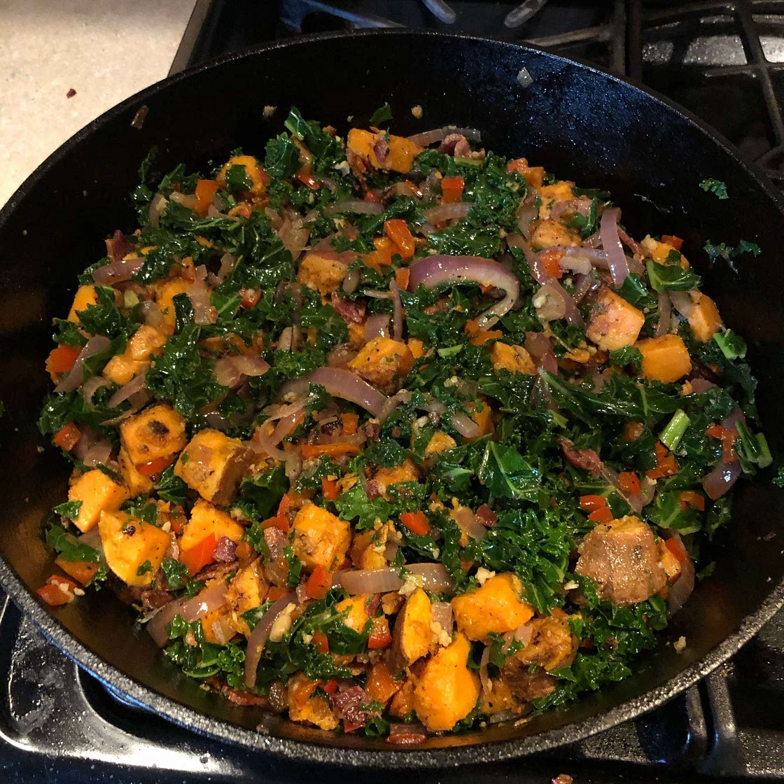 Warm Chipotle Lime Sweet Potato Salad