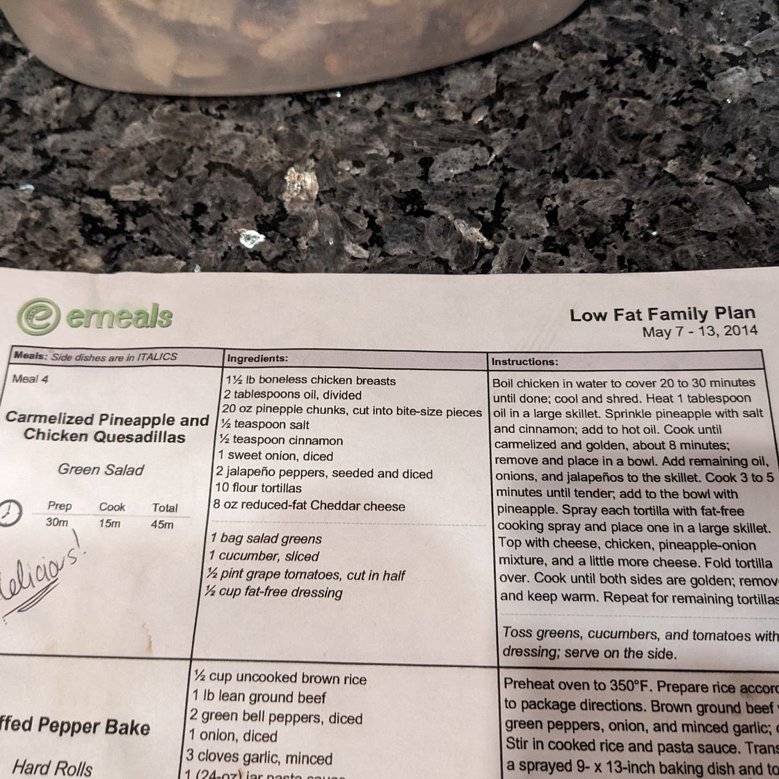 Caramelized pineapple quesadillas