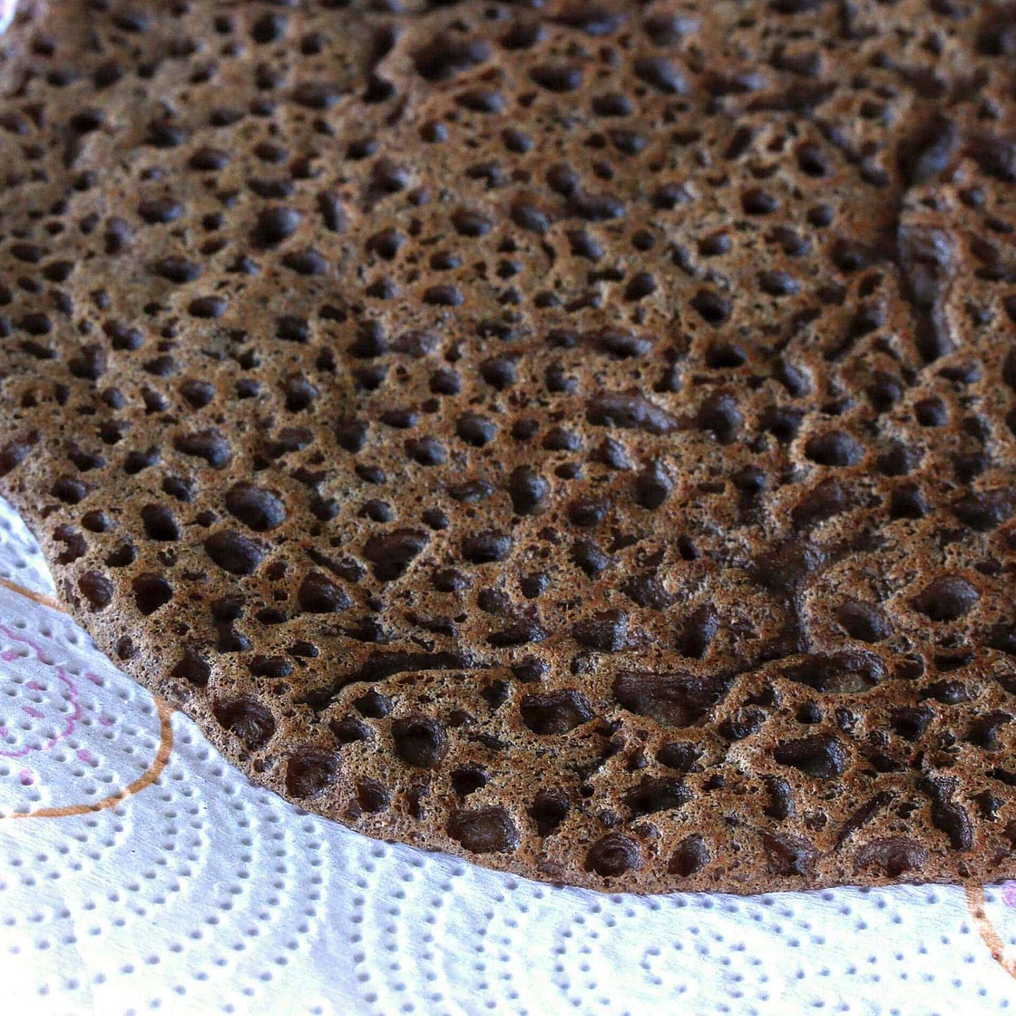 Authentic Injera (Ethiopian Flatbread)