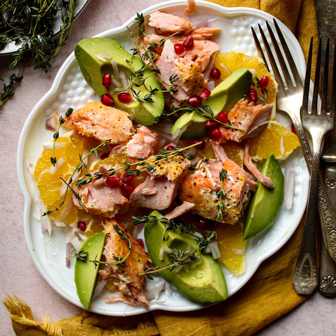 Citrus Glazed Salmon Salad