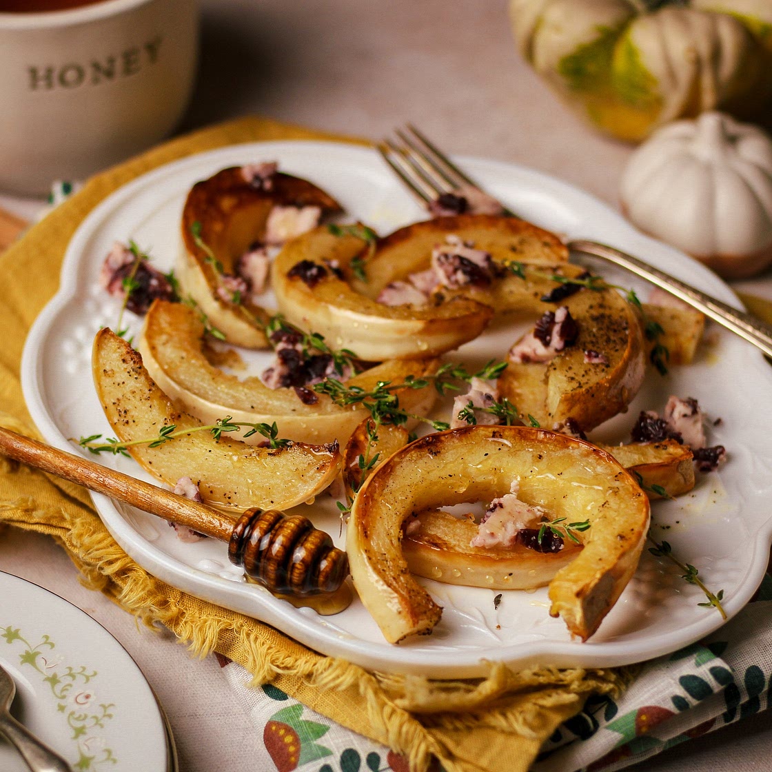 Honey & Thyme Roasted Pumpkin Wedges