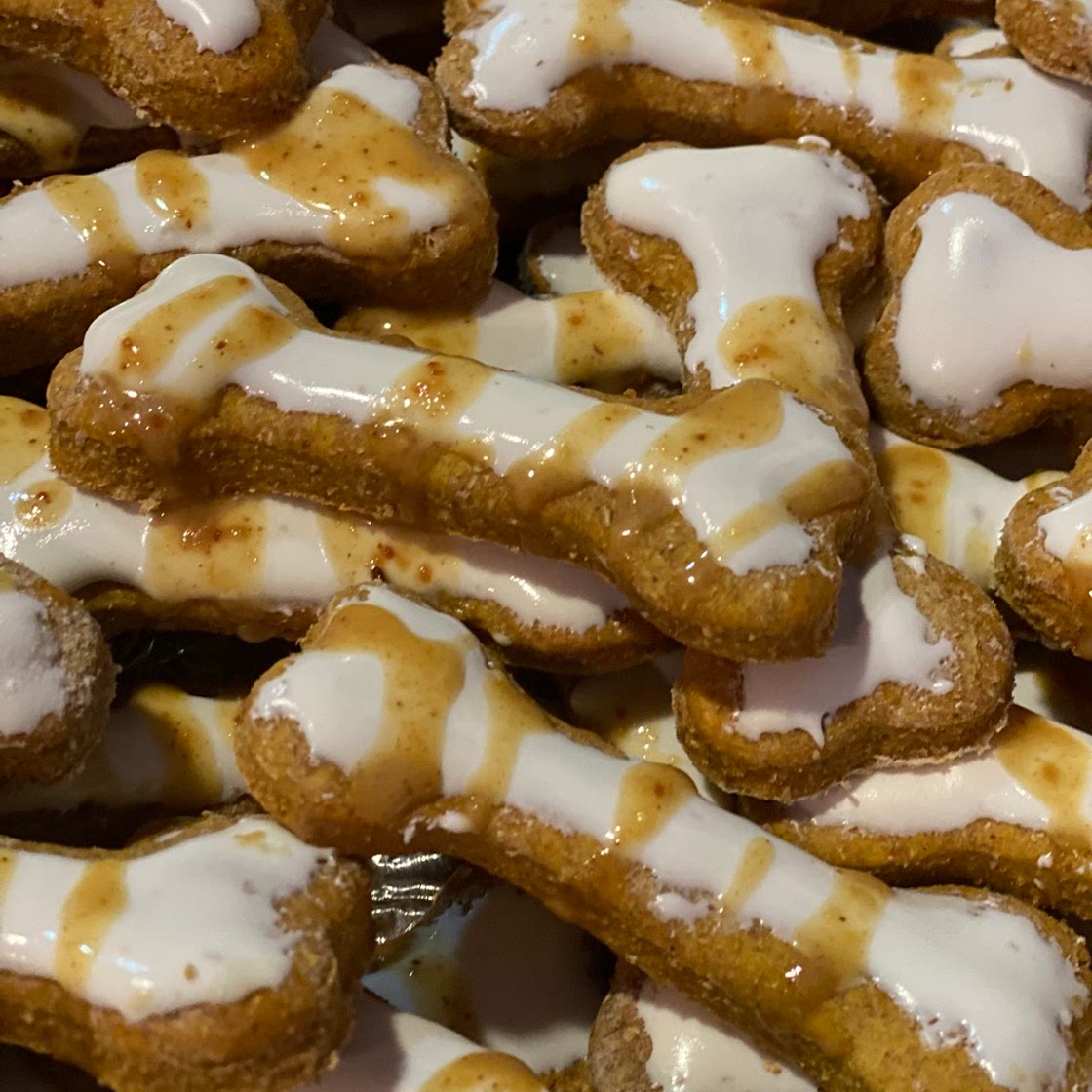 Peanut Butter and Pumpkin Dog Treats