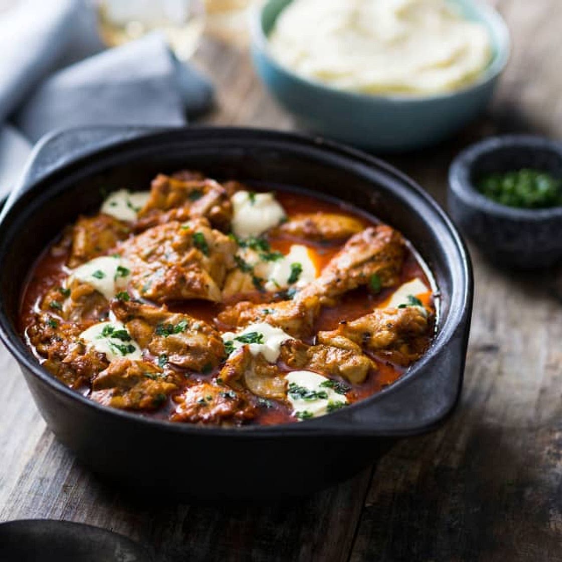 Paprika chicken with sour cream sauce