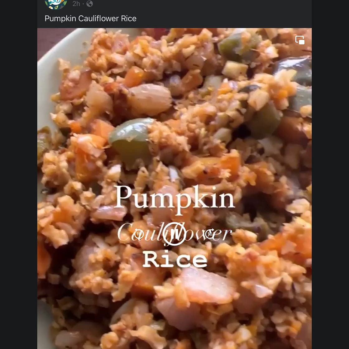 Pumpkin Cauliflower Rice