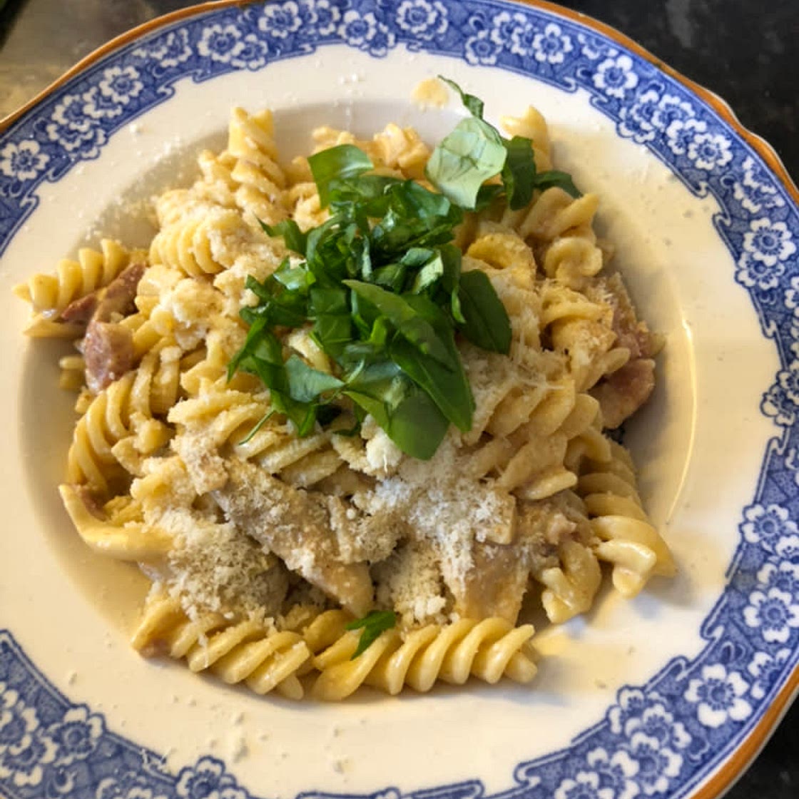 Creamy Oyster mushroom pasta. 