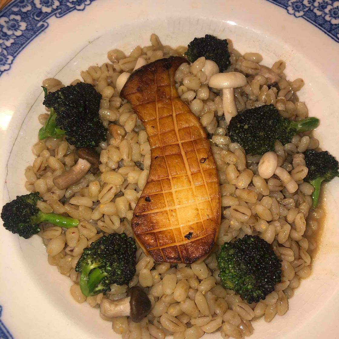 Mother Earth pearl barley risotto 