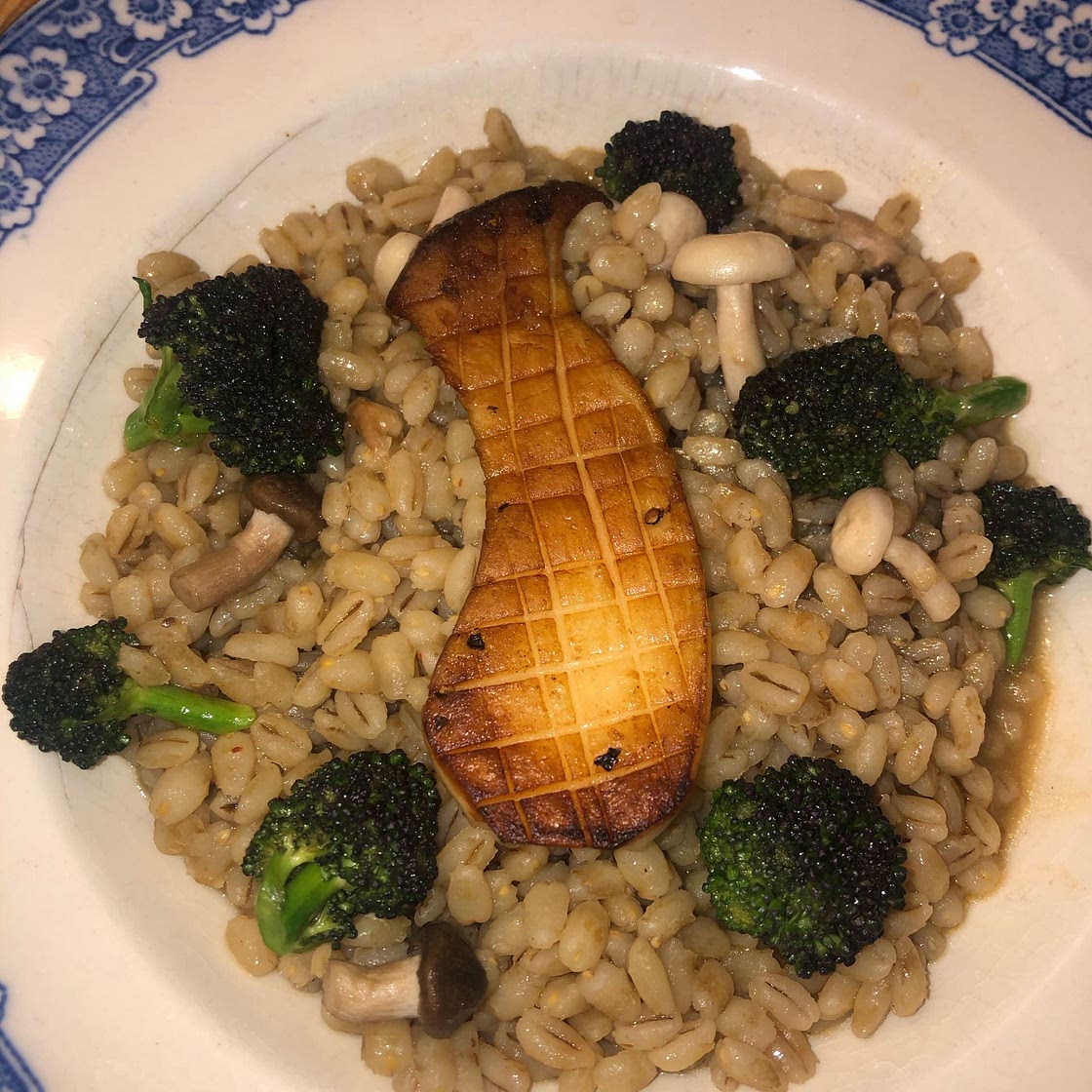 Mother Earth pearl barley risotto 