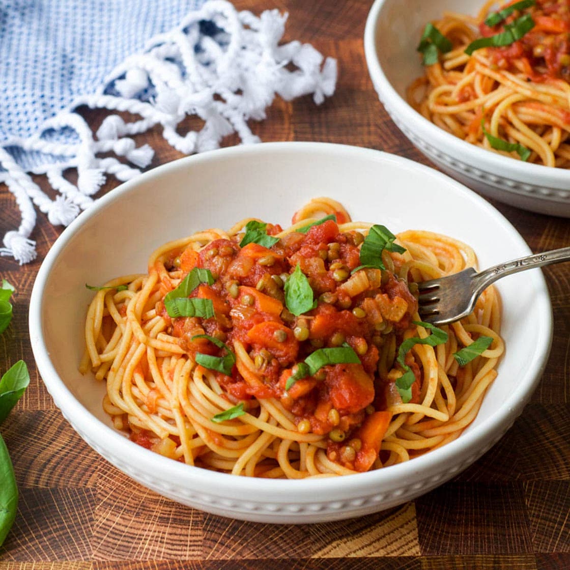 Vegan Bolognese (Made With Lentils!)