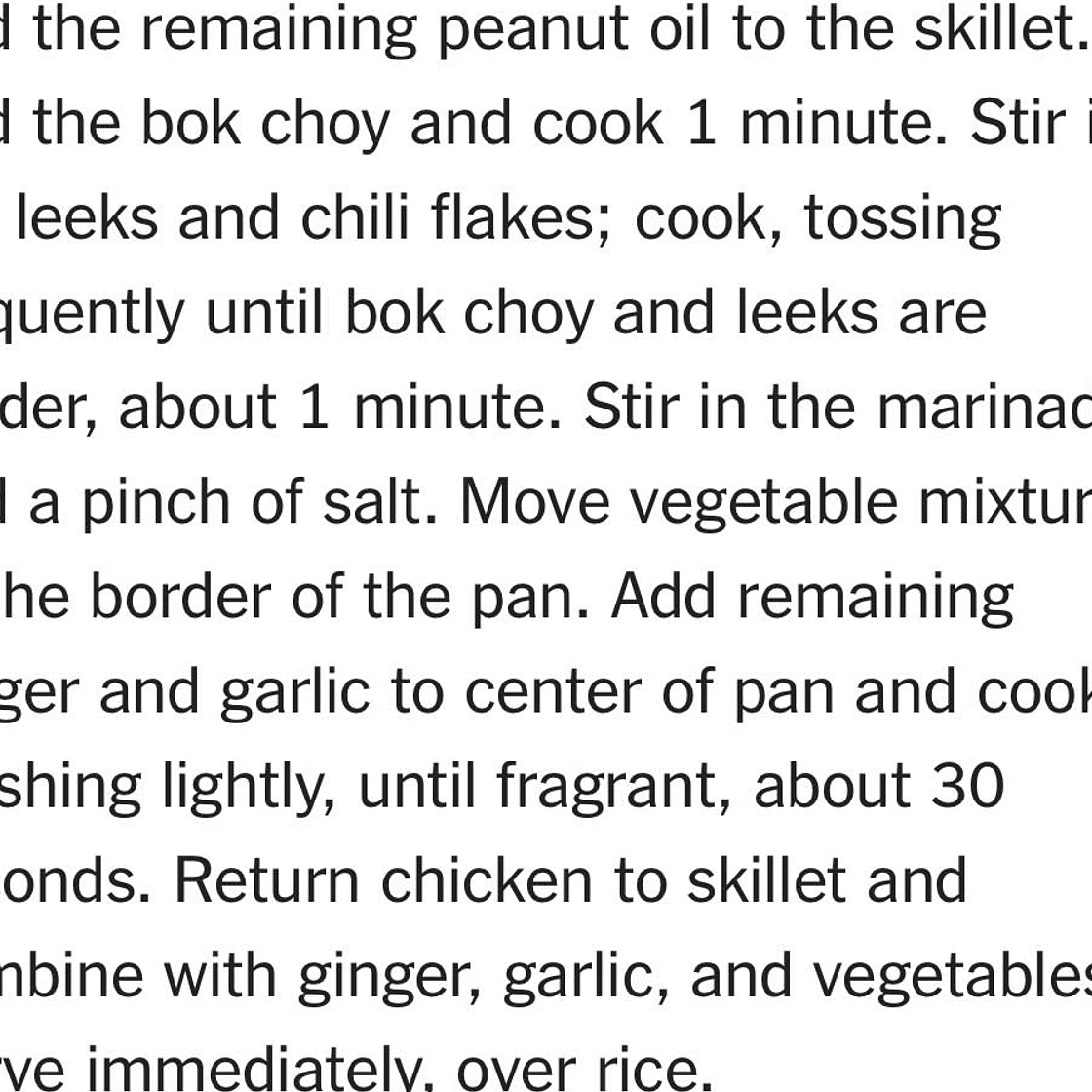 Stir-Fried Chicken and Bok Choy