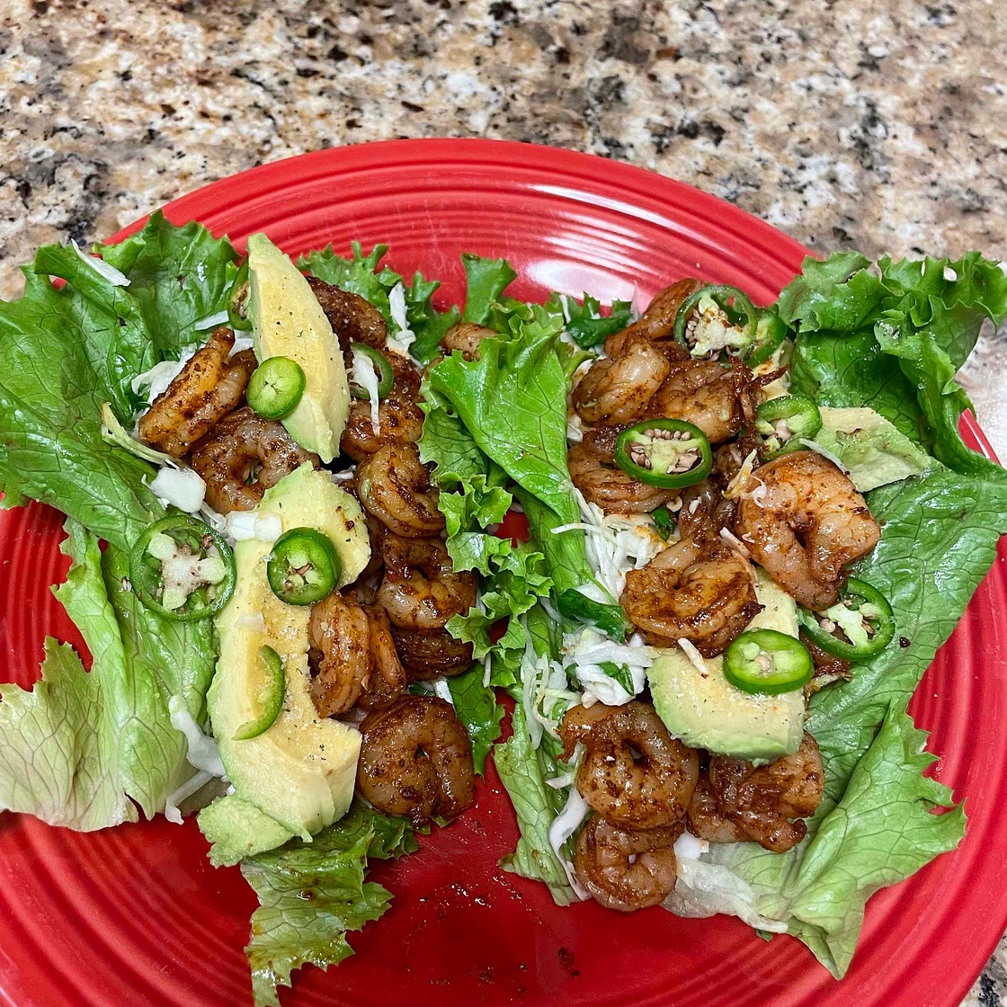 Spicy Shrimp Lettuce Wraps