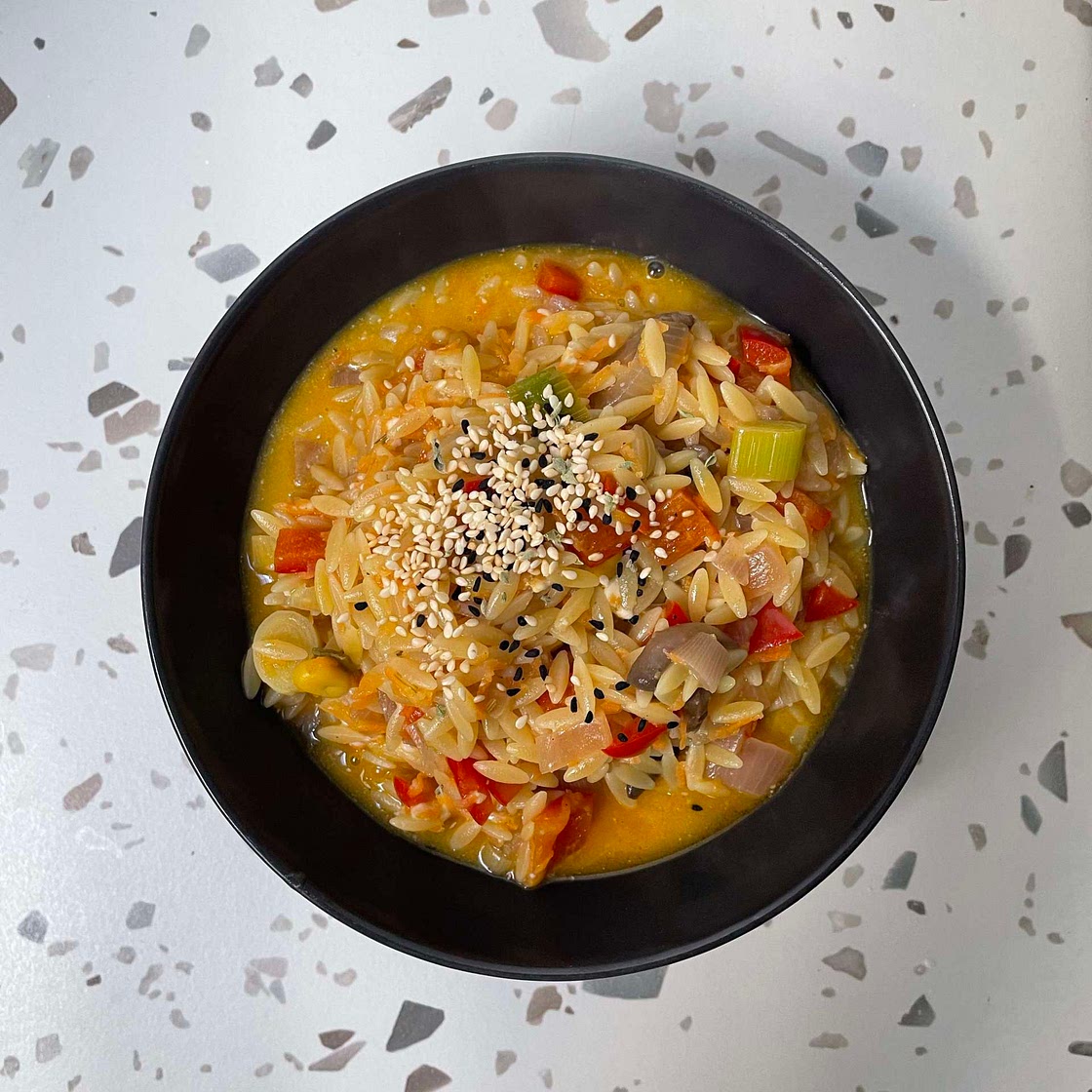 Vegetable orzotto