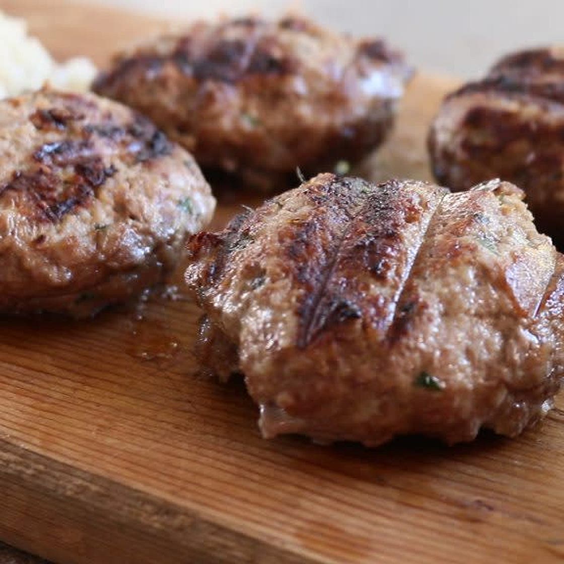 Greek biftekia patties