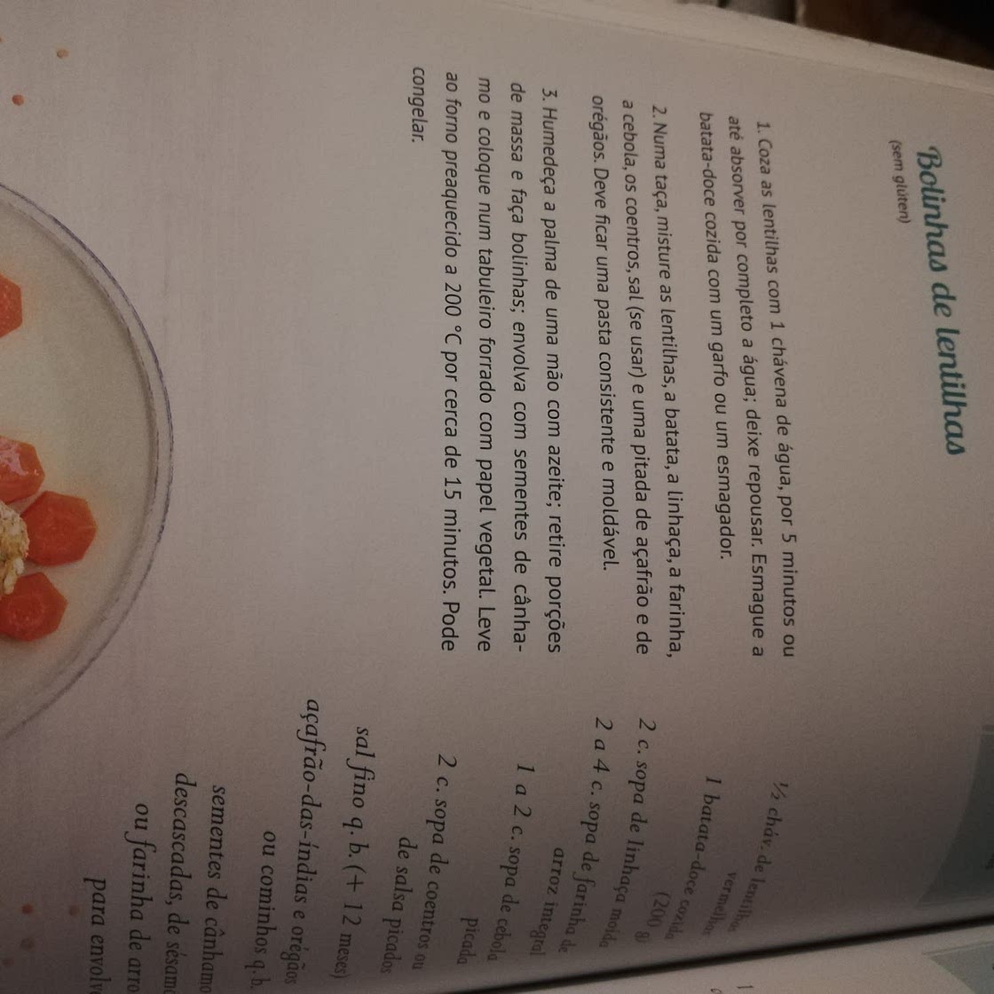 Bolinhas de lentilhas