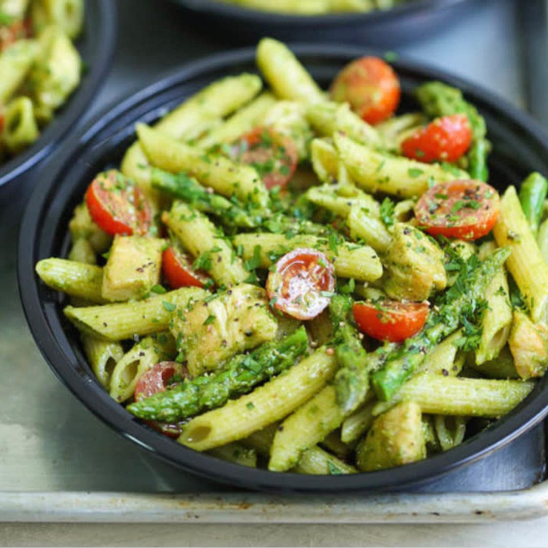 Chicken pesto pasta