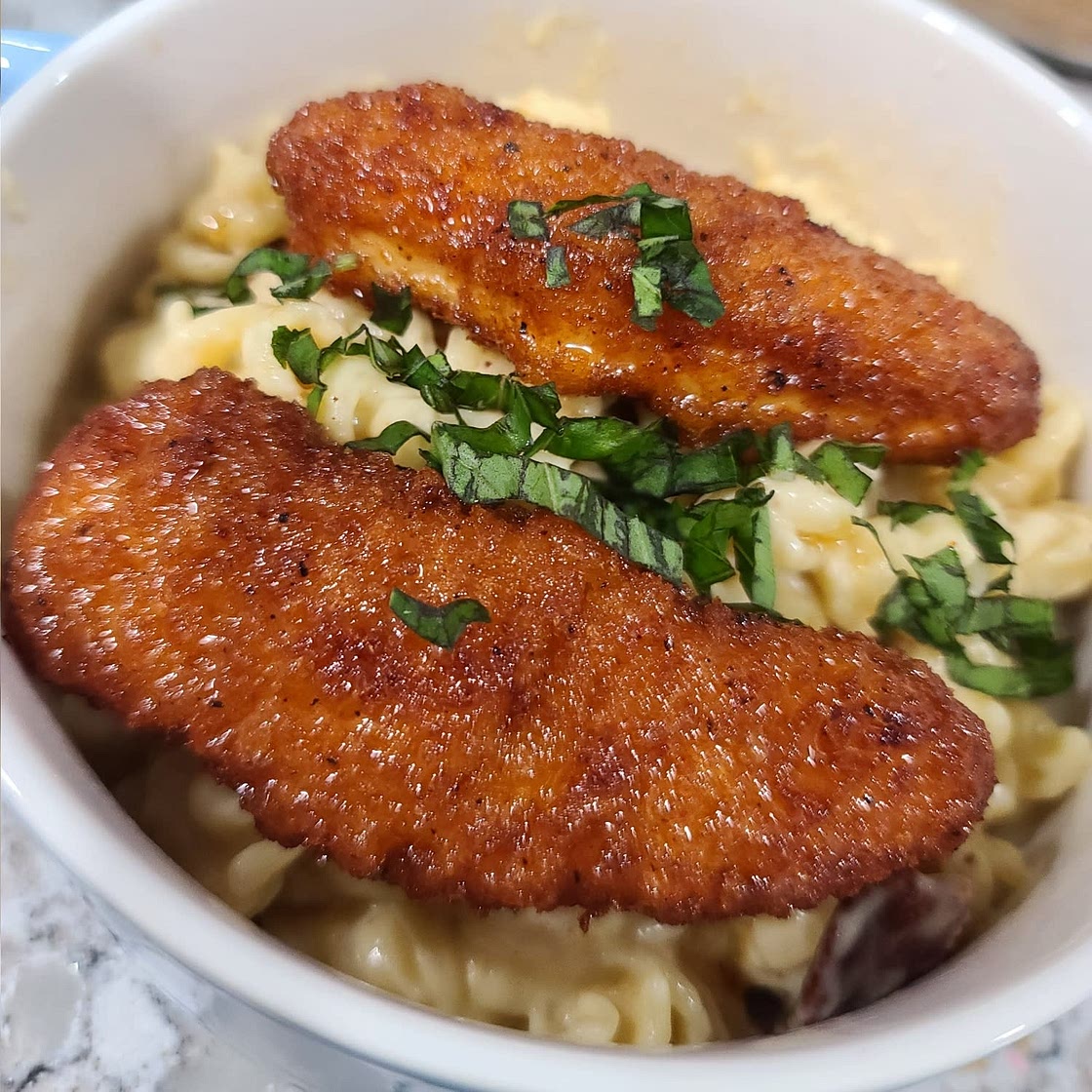 Honey Pepper Chicken Mac and Cheese