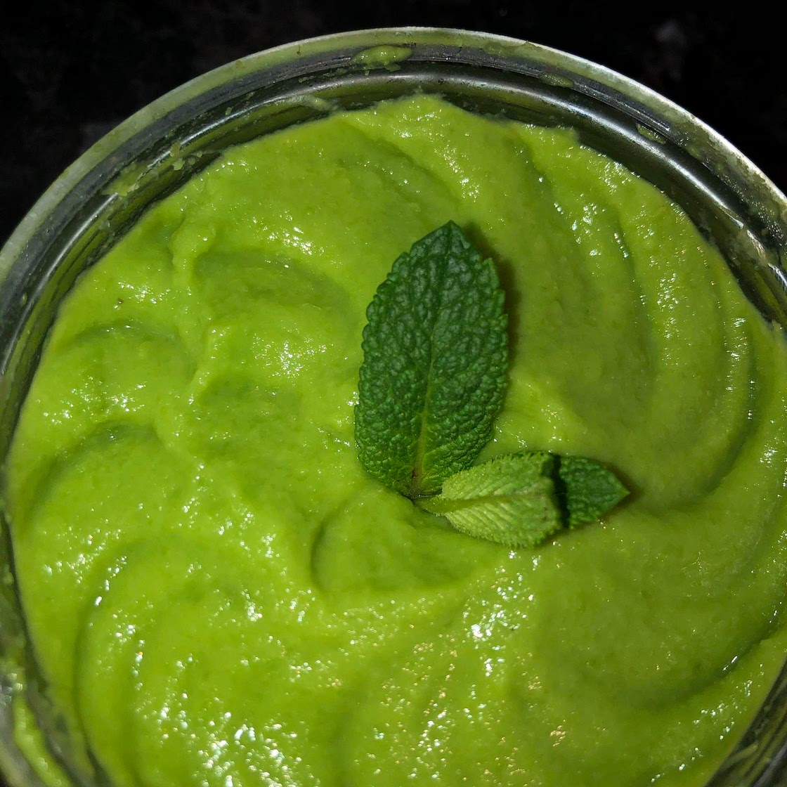 Pickled pea purée