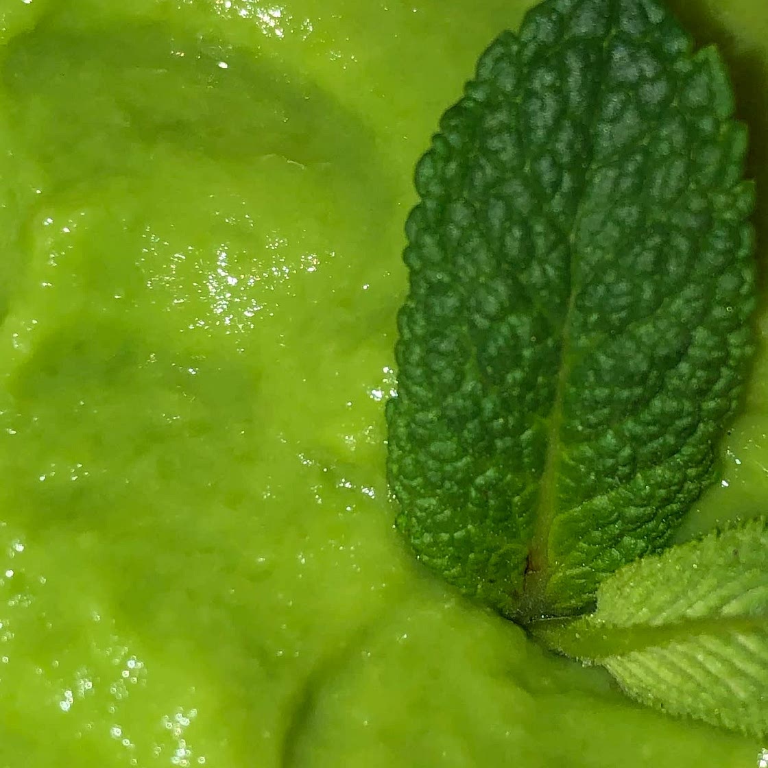Pickled pea purée