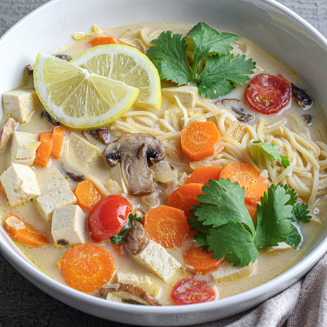 Ginger Tofu Noodle Soup