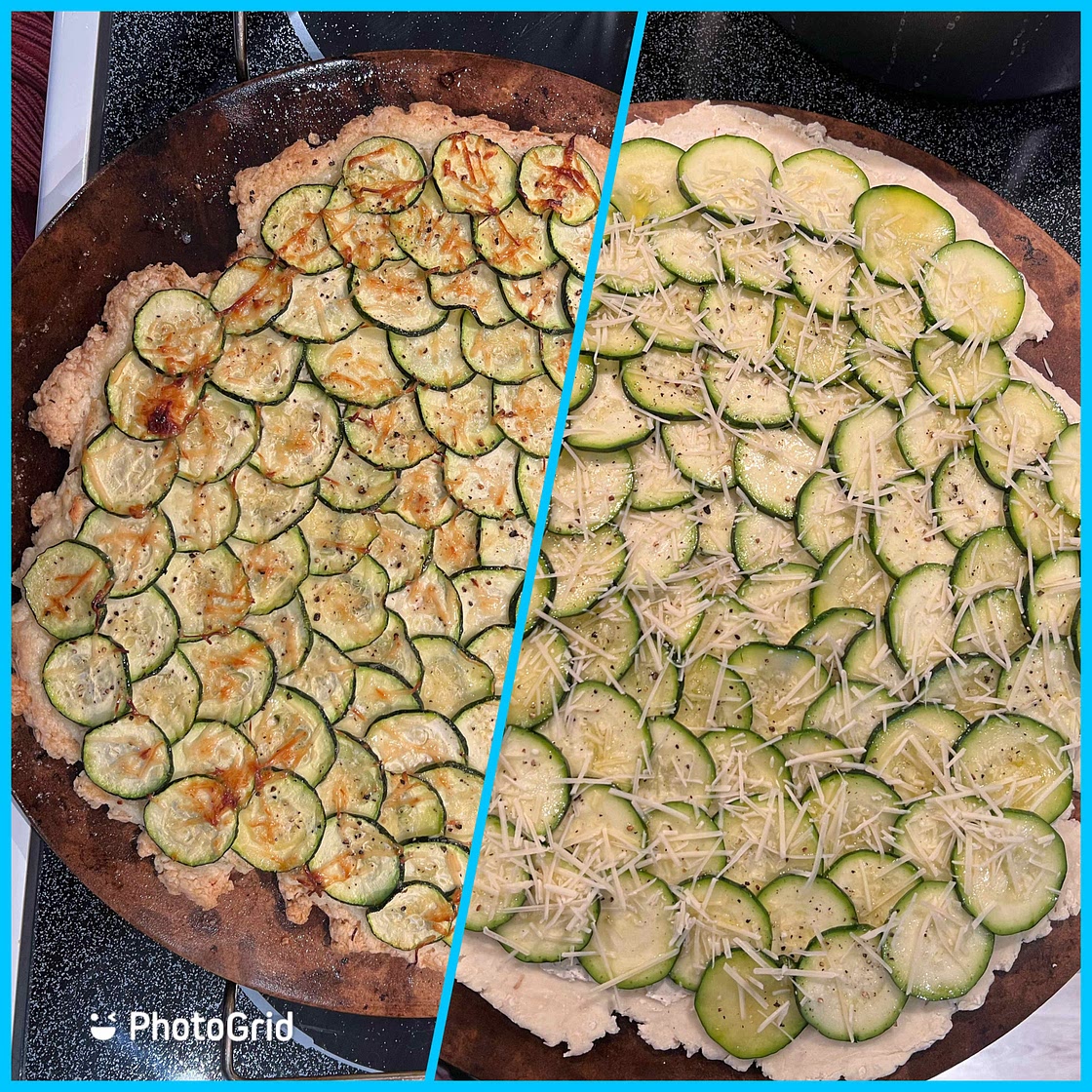 Zucchini and Goat Cheese Tart