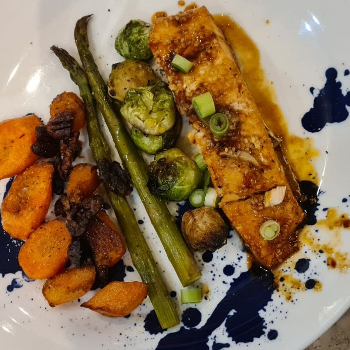 Easy Honey Sesame Salmon In Foil