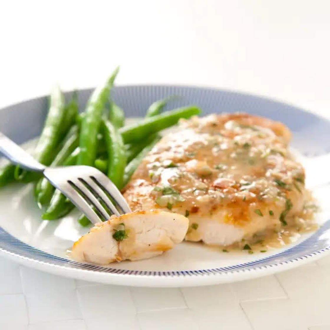 Sautéed Chicken Breasts with White Wine and Herb Pan Sauce