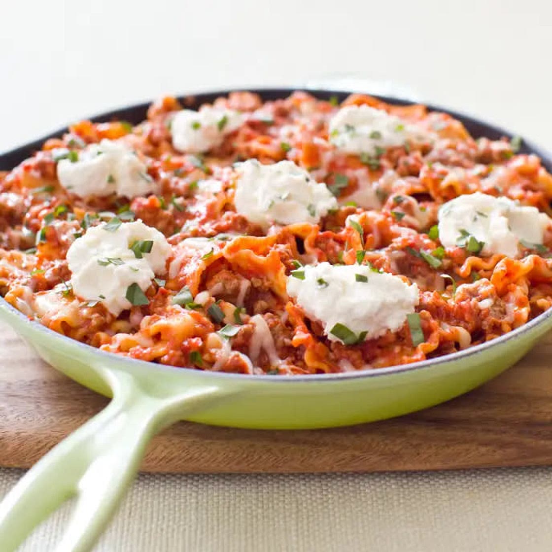 Meaty Skillet Lasagna