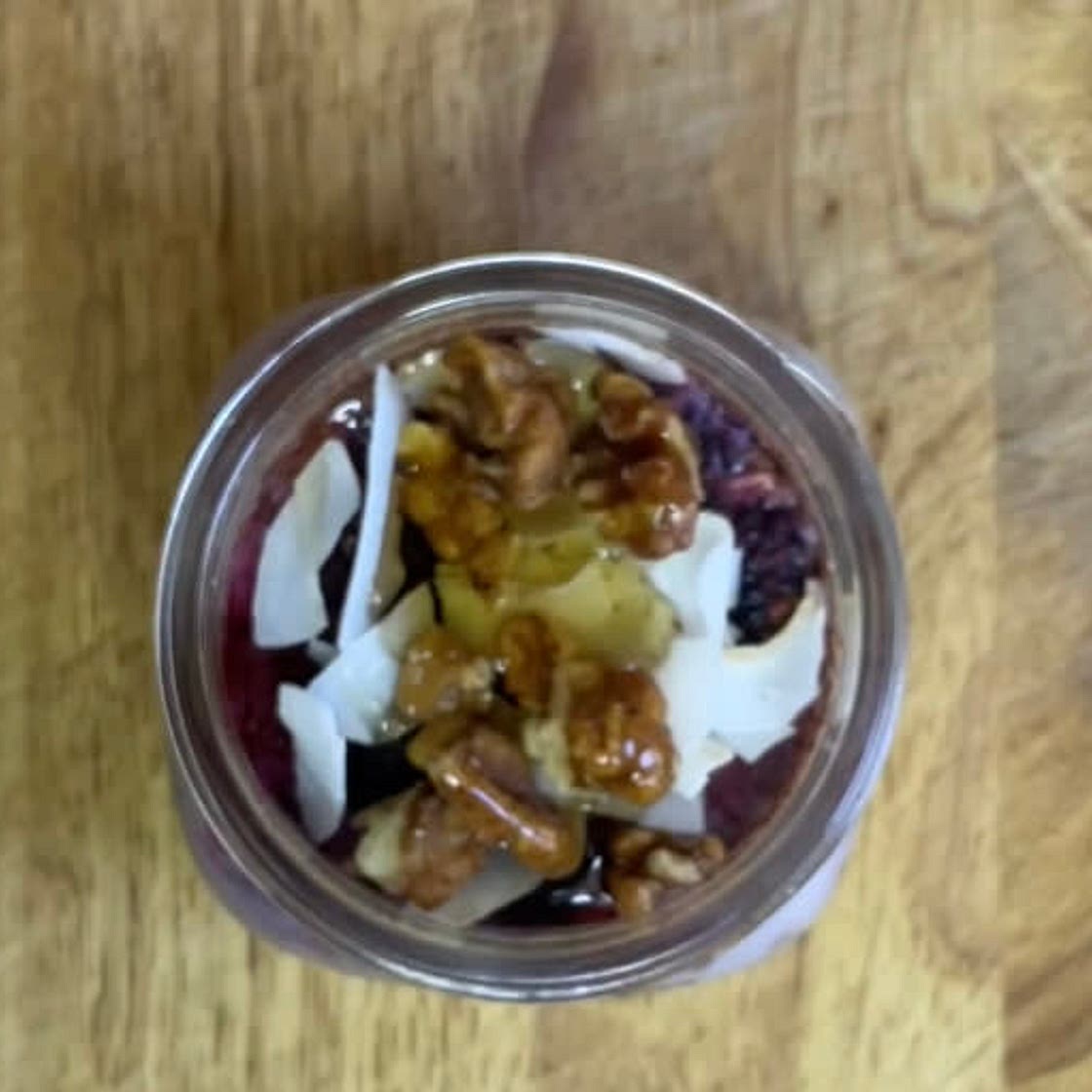 Over Night Oats with Berries & Banana 