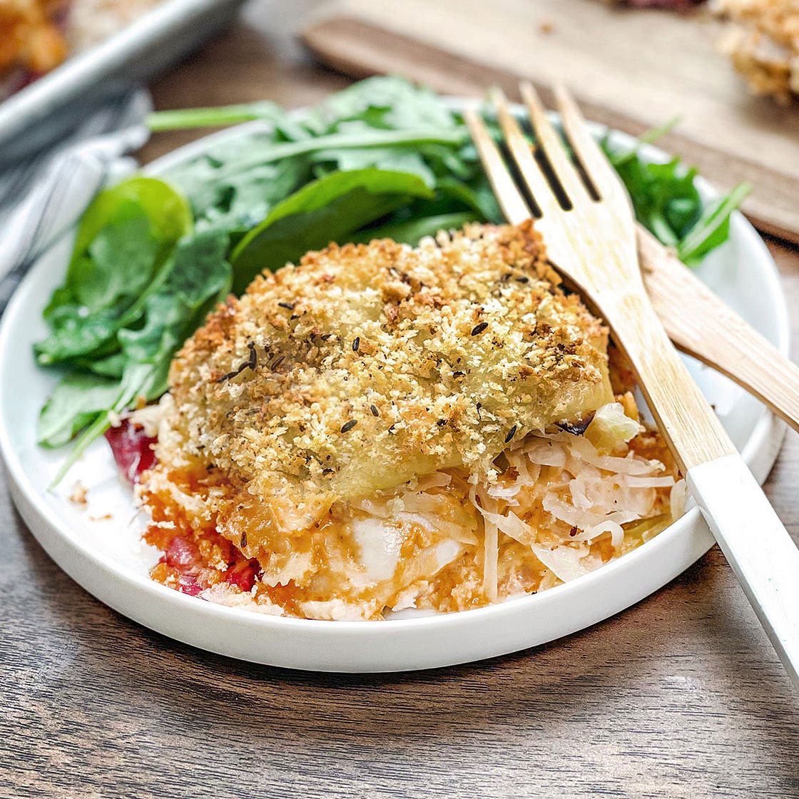 Baked Reuben Chicken