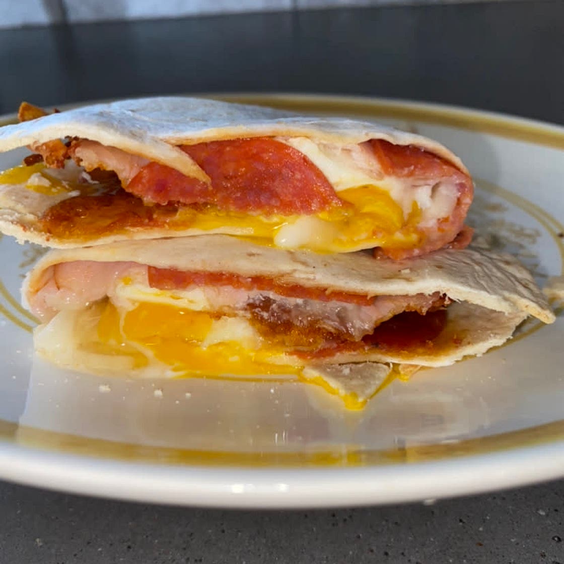 Quesadilla Breakfast Pizza