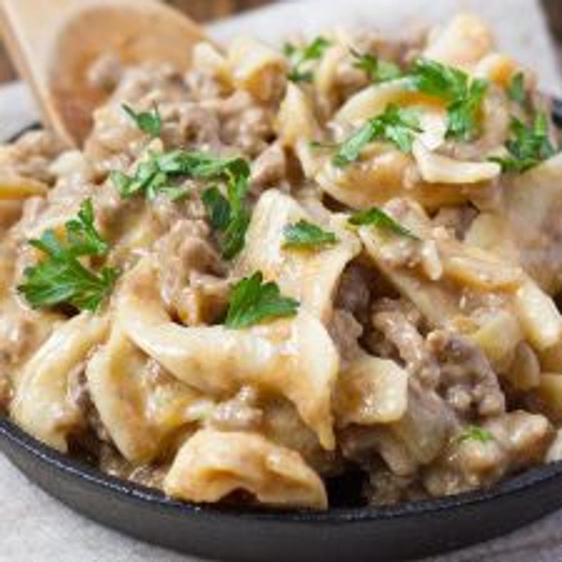 Beef Stroganoff with Mushroom Soup