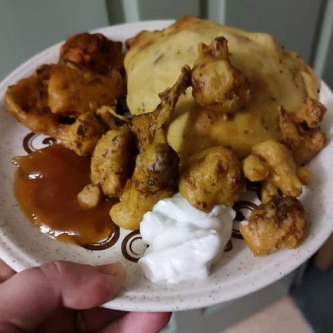 Easy onion bhajis